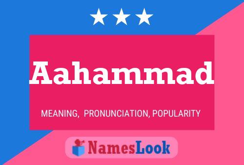 Aahammad Name Poster