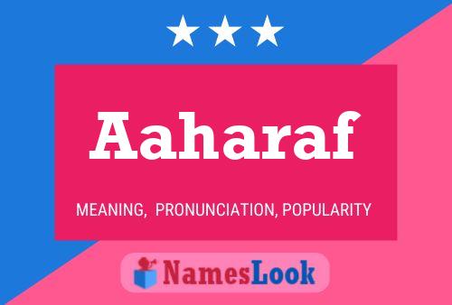 Aaharaf Name Poster