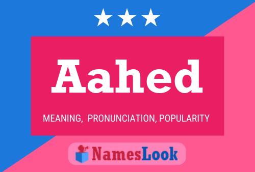 Aahed Name Poster