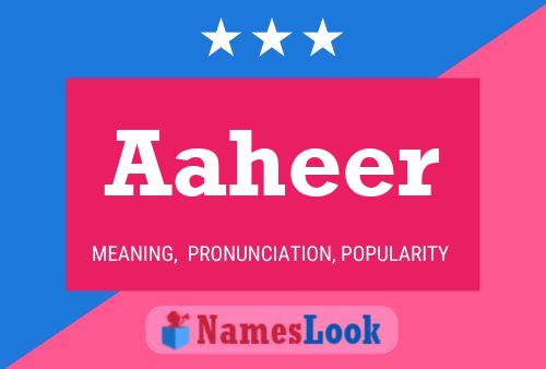 Aaheer Name Poster