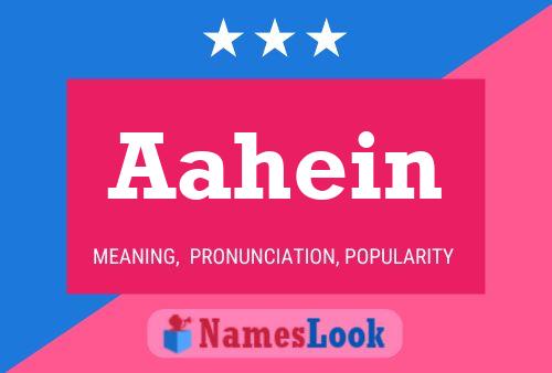 Aahein Name Poster