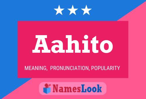 Aahito Name Poster