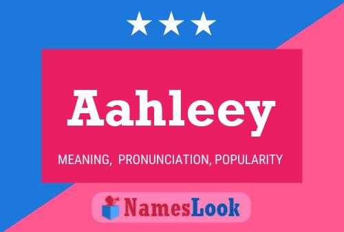 Aahleey Name Poster