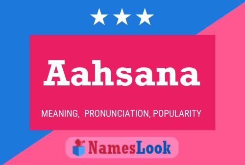 Aahsana Name Poster