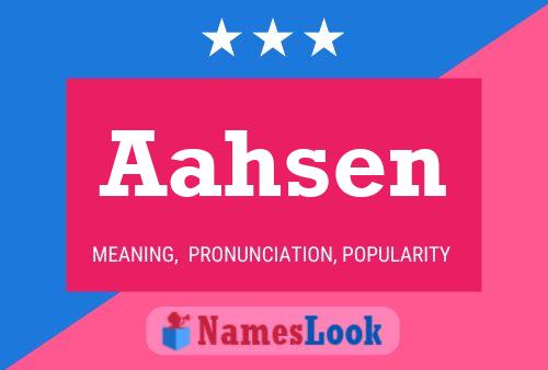 Aahsen Name Poster