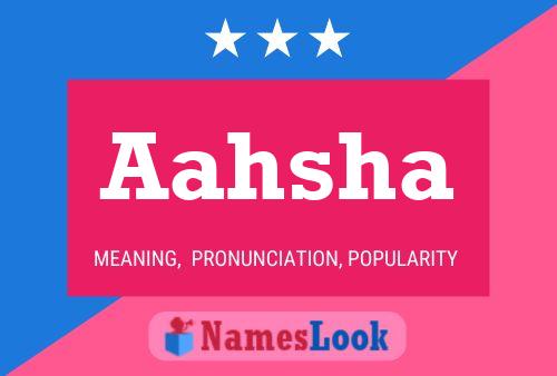 Aahsha Name Poster