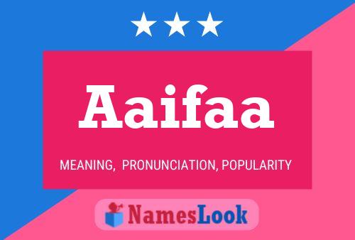 Aaifaa Name Poster