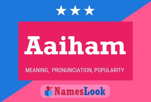 Aaiham Name Poster