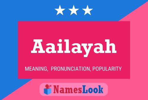 Aailayah Name Poster