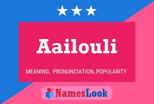 Aailouli Name Poster