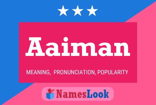 Aaiman Name Poster