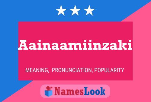 Aainaamiinzaki Name Poster