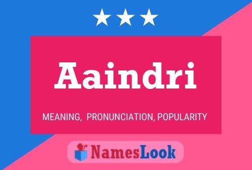 Aaindri Name Poster