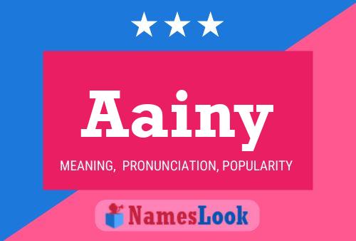 Aainy Name Poster