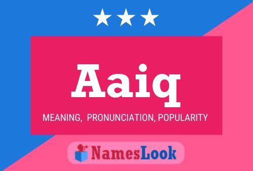 Aaiq Name Poster