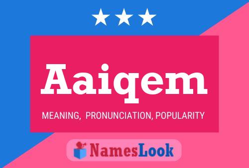 Aaiqem Name Poster