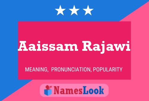 Aaissam Rajawi Name Poster