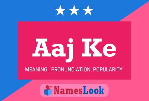 Aaj Ke Name Poster