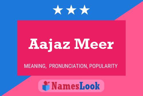 Aajaz Meer Name Poster