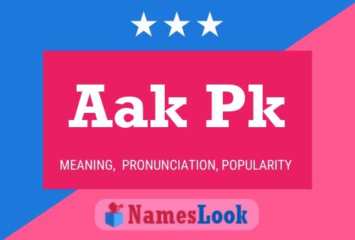 Aak Pk Name Poster