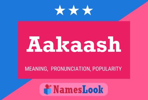 Aakaash Name Poster