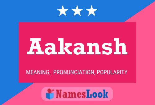 Aakansh Name Poster