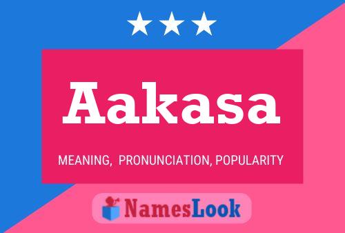 Aakasa Name Poster