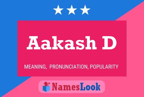 Aakash D Name Poster