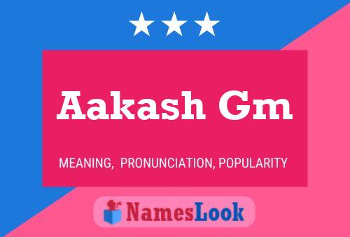 Aakash Gm Name Poster