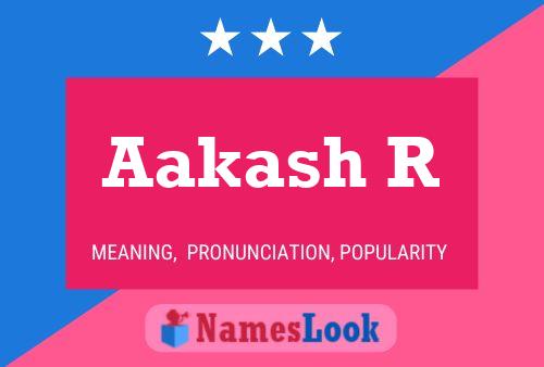 Aakash R Name Poster