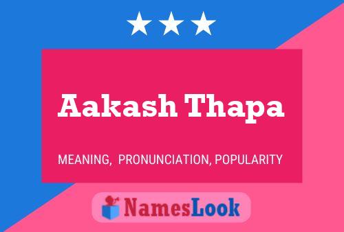 Aakash Thapa Name Poster