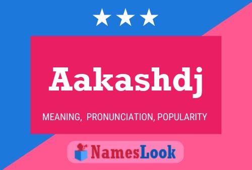 Aakashdj Name Poster