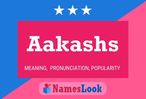 Aakashs Name Poster