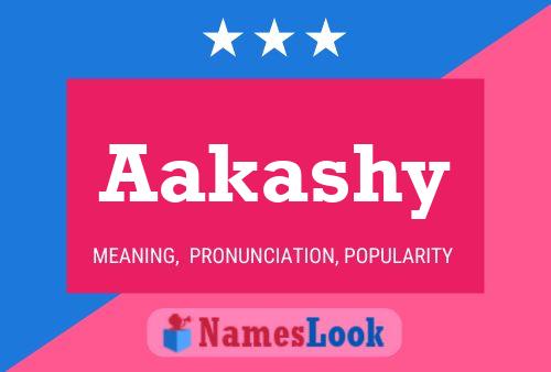 Aakashy Name Poster