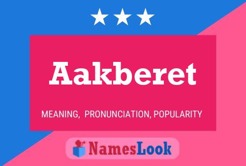 Aakberet Name Poster