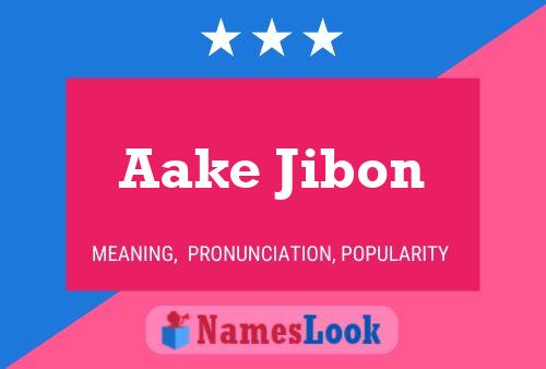 Aake Jibon Name Poster