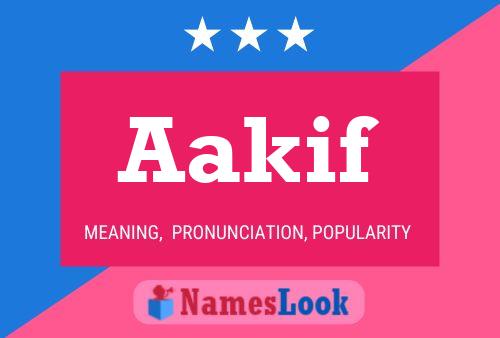 Aakif Name Poster