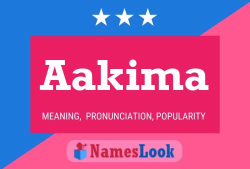 Aakima Name Poster