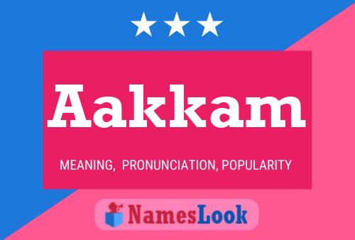 Aakkam Name Poster