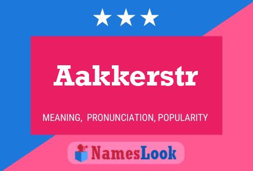 Aakkerstr Name Poster