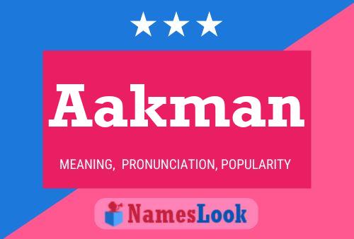 Aakman Name Poster