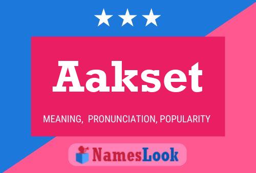 Aakset Name Poster