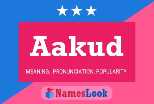 Aakud Name Poster