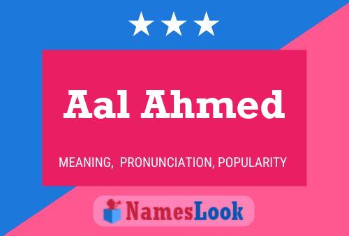 Aal Ahmed Name Poster