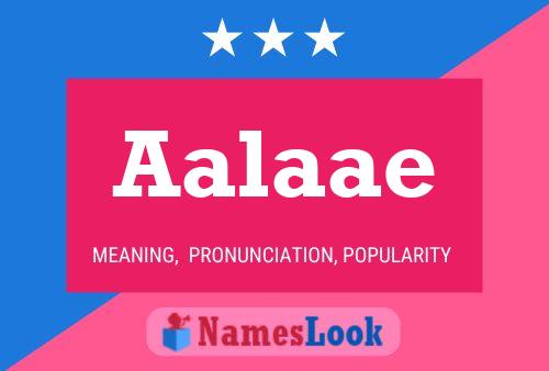 Aalaae Name Poster