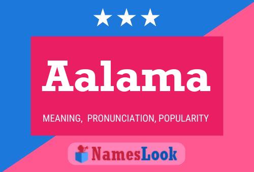 Aalama Name Poster