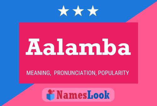 Aalamba Name Poster