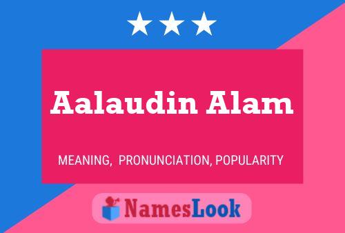 Aalaudin Alam Name Poster