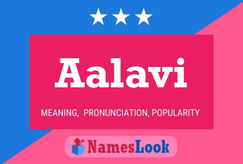 Aalavi Name Poster