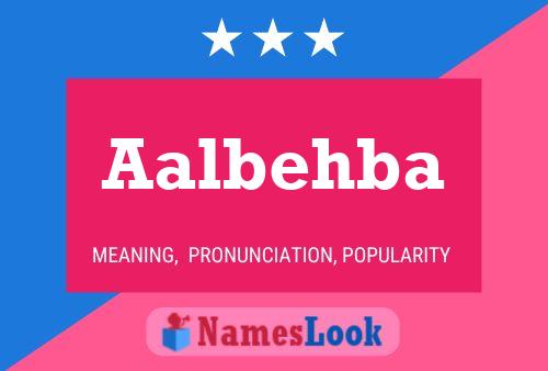 Aalbehba Name Poster